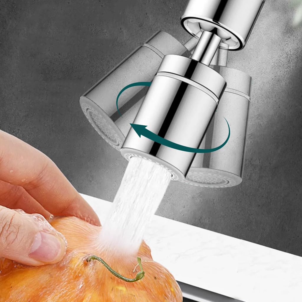 HASTHIP® Tap Extender for Kitchen Sink - 360° Swivel Faucet Aerator, 2-Mode Water Spray, High-Pressure and Water-Saving, Stainless Steel Universal Sink Faucet for Kitchen and Bathroom Sinks HASTHIP® Tap Extender for Kitchen Sink - 360° Swivel Faucet Aerator, 2-Mode Water Spray, High-Pressure and Water-Saving, Stainless Steel Universal Sink Faucet for Kitchen and Bathroom Sinks